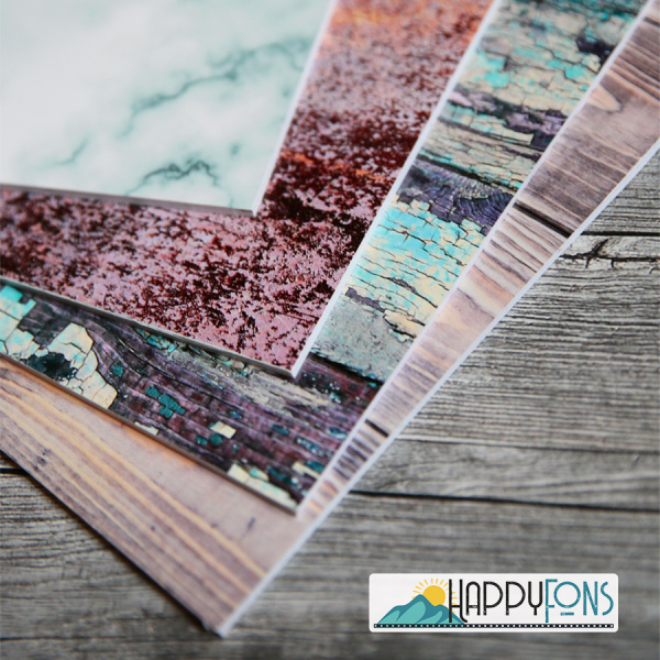 Пластиковый фотофон «Зелёные листочки»